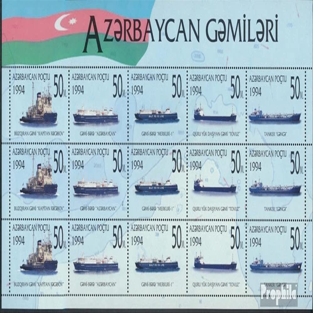 Aserbaidschan 167-171 zd-Archery (Complete.Issue.) unmounted Mint/Never hinged ** MNH 1994 Merchant (Stamps for Collectors) Seafaring/Ships