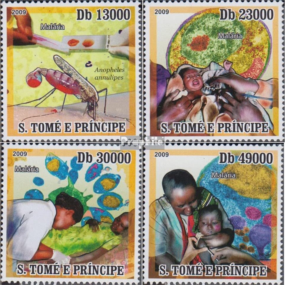 Sao Tome E Principe 4150-4153 (Complete.Issue.) unmounted Mint/Never hinged ** MNH 2009 Fight The Malaria (Stamps for Collectors) Invertebrates Other (Insects, Snails, Bees)
