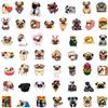 50 Pcs Cute Funny Pug Waterproof Vinyl Stickers Decals for Water Bottles Laptop Phone Cases, Dog Puppy Stickers Pack for Kids Teens, Teacher Reward Stickers, DIY Pug Theme Party Favor & Supplies view 2