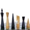 3.1" Russian Poni Mid Century Chess Pieces- Handcrafted Minimalist Staunton Chess Pieces | Unique Chess Set view 1