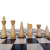 3.1" Russian Poni Mid Century Chess Pieces- Handcrafted Minimalist Staunton Chess Pieces | Unique Chess Set view 3