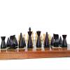 3.1" Russian Poni Mid Century Chess Pieces- Handcrafted Minimalist Staunton Chess Pieces | Unique Chess Set view 4