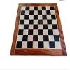 19" Ebony Wood Chess Set Board | Solid Ebony Wood Square with Golden Rosewood Border Board | Tournament Luxury Chess Board | 50 MM Sqaure Size view 2