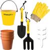 Stanley Jr - 10-Piece Garden Tools Set with Sun Hat and Bag for Kids view 1
