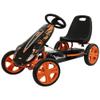 hauck Speedster Pedal Car with 3 Way Adjustable Bucket Seat, Hand Brake, and Robust Steel Tube Frame for Indoor and Outdoor Use, Orange view 1