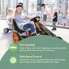 hauck Speedster Pedal Car with 3 Way Adjustable Bucket Seat, Hand Brake, and Robust Steel Tube Frame for Indoor and Outdoor Use, Orange view 3