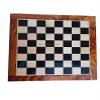 21" Ebony Wood Chess Set Board | Solid Ebony Wood Square with Golden Rosewood Border Board | Tournament Luxury Chess Board | 55 MM Sqaure Size view 4