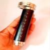 6 inch Antique Brass Double Wheel Kaleidoscope with Lather Brass Base Vintage Kaleidoscope Gift view 1