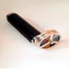 6 inch Antique Brass Double Wheel Kaleidoscope with Lather Brass Base Vintage Kaleidoscope Gift view 3