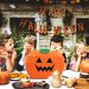 Halloween Pumpkin Pinata for Theme Party Favor, Party Supplies with Smile (11.81 x 15.75 x 4.14 Inches) view 2