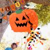 Halloween Pumpkin Pinata for Theme Party Favor, Party Supplies with Smile (11.81 x 15.75 x 4.14 Inches) view 4