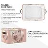 Foldable Storage Basket, Large Collapsible Organizer Storage Bin Cube Toys Storage Boxes with Handles for Bathroom Kids Nursery Closet Storage (1 Pack, Cute Pig) view 3