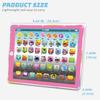 Kids Tablet Learning Pad Toddler Tablet with ABC Word Song Music Number Electronic Interactive Toy for Educational Preschool Boys & Girls 3 4 5 Years Old view 4