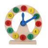 ZJchao Baby Children Wooden Clock, Baby Toddler Toys Teaching Clocks Toy Kids Time Number Teaching Adorable Cartoon Clocks with Numbers Interactive Teaching Clock Toy for Kids view 1