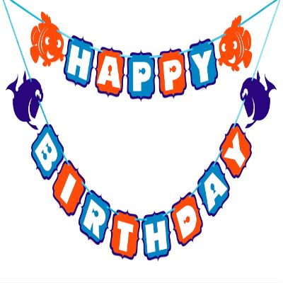Seyal - Findng Nemo Happy Birthday Banner