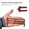40PCS Corral Fence Toy Accessories Panel Set Farm Corral Fence with Gate Horse Paddock Barn Farm Animals for Toddlers Kids Preschool Educational Gift Sets view 3