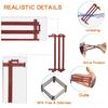 40PCS Corral Fence Toy Accessories Panel Set Farm Corral Fence with Gate Horse Paddock Barn Farm Animals for Toddlers Kids Preschool Educational Gift Sets view 4