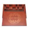 AMEROUS Shut The Box Dice GameWooden Board Table Math Game with Lid - 6 Dice - Gift Package - Rules, Classic Board Game for Kids Adults, Family view 2