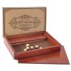 AMEROUS Shut The Box Dice GameWooden Board Table Math Game with Lid - 6 Dice - Gift Package - Rules, Classic Board Game for Kids Adults, Family view 3