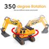 DOUBLE E Remote Control Excavator + RC Remote Control Fire Truck Toys view 2