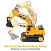 DOUBLE E Remote Control Excavator + RC Remote Control Fire Truck Toys view 3