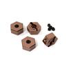 Integy Billet Machined Wheel Hex (4) for Element RC 1/10 Scale Enduro Sendero view 1