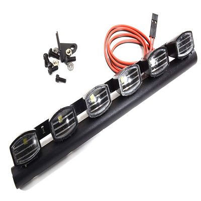 Integy Realistic Roof Top Spot LED (6) Light Set 150mm Wide for 1/10 Off-Road Vehicles