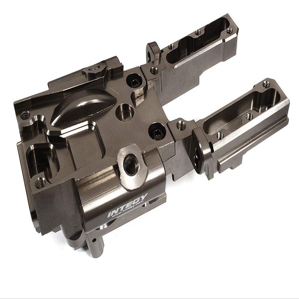 Billet Machined Aluminum Front Bulkhead for Traxxas 1/10 E-Revo 2.0 - Grey 5330