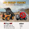 kolegend Remote Control Dump Truck and 16 Inch 11 Channel Remote Control Excavator Toy for Toddlers Kids Boys and Girls view 2