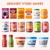 JOYIN 30Pcs Play Food Grocery Cans, Play Kitchen Accessories, Includes Drink, Juice, Jar, Seasoning, Water Bottle, Sauce, Yogurt, Ice Cream, Snack Box, Kids Gifts & Indoor Toys view 3