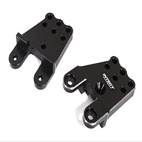 Black Billet Machined Shock Towers for Tamiya CC02 Scale Off-Road Vehicle