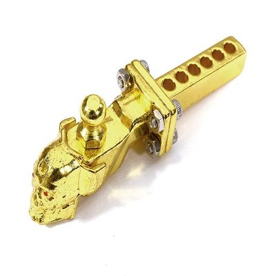 RC Model Rear Bumper Alloy Skull Receiving Hitch w/Ball Mount for 1/10 Scale R/C Crawler