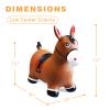 HotMax Bouncy Horse, Inflatable Bouncing Animals Hopper for Toddlers or Kids, Ride on Rubber Jumping Toys for Boy or Girl Birthday Gift (Horse) view 3
