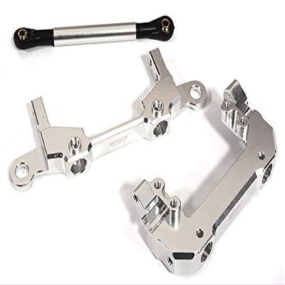 Machined F&R Bumper Mounts w/Steering Servo Mount & Linkage for Axial SCX10 III
