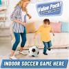 Anzmtosn Mini Soft Toddler Soccer Ball, 3 Pack 6" Little Soccer Balls for Toddlers & Babies, Baby Soccer Balls Pair Bulk Perfectly with Toddler Soccer Goal Toys, Beach Balls, Pool Balls with Air Pump view 4