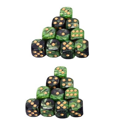 25Pcs Sided Polyhedral Acrylic Dice Set for Table Games Lightweight Game Dice for RPG Board and Parties Entertainment Dices