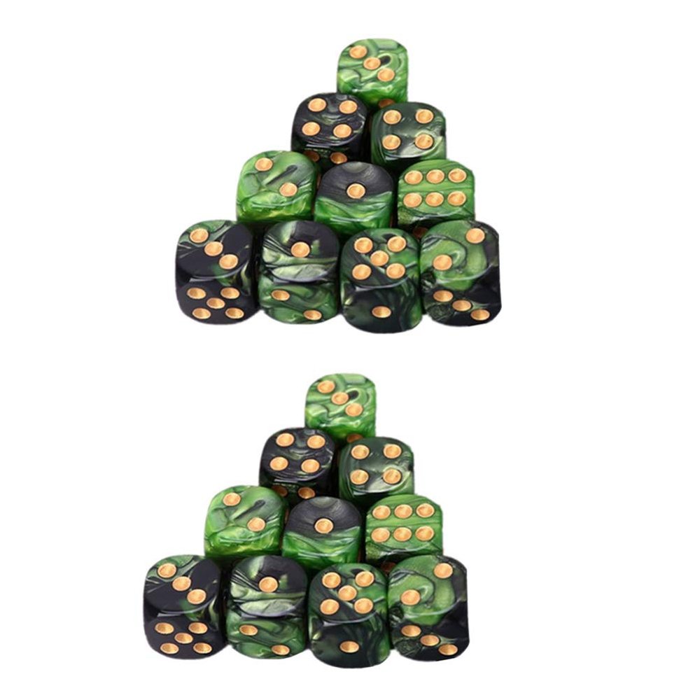 25Pcs Sided Polyhedral Acrylic Dice Set for Table Games Lightweight Game Dice for RPG Board and Parties Entertainment Dices
