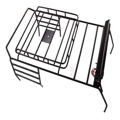 Integy Realistic Steel Outer Roll Cage 320x160x140mm w/LED Light Bar for JW10-S Body