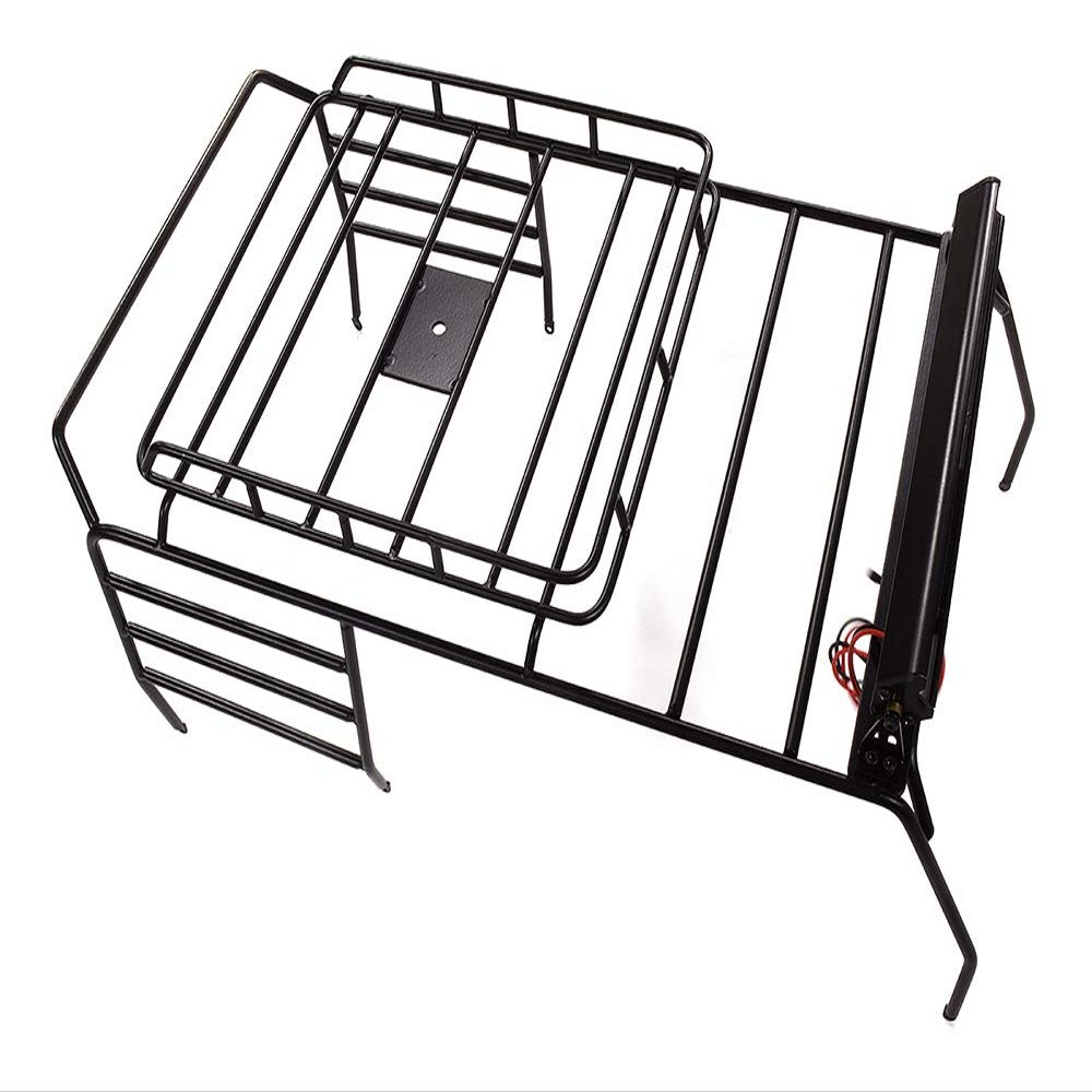 Integy Realistic Steel Outer Roll Cage 320x160x140mm w/LED Light Bar for JW10-S Body