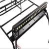 Integy Realistic Steel Outer Roll Cage 320x160x140mm w/LED Light Bar for JW10-S Body view 2