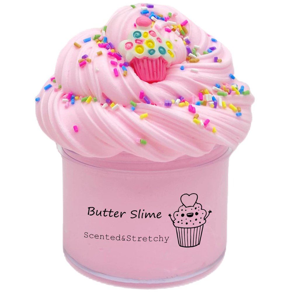 Butter Cake Slime, Scented and Stretchy Sludge Toy, Party Favors, Prize, School Education, Birthday Gifts for Kids Girls Boys (200ml)