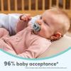NUK Timeless Comfy Pacifier | 100% Silicone, One-Piece Design | BPA-Free, Gentle on Babys Skin | 5-Pack, for 6-18M view 4