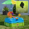 Step2 Waterpark Wonders Two Tier Water Table, Kids Water Activity Sensory Playset with Umbrella, Garden Hose Sprinkler Attachment, 11 Piece Accessories, Outdoor Summer Toy, Ages 18 Months+, Blue view 3