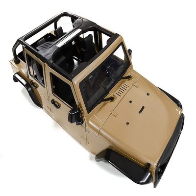 Integy Realistic JW10-C Hard Plastic Body Kit for 1/10 Crawler WB=313mm (Matte Brown)
