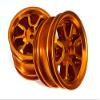 RC Model CNC-Machined Aluminum Rear Wheels Designed for Tamiya T3-01 Dancing Rider view 1