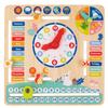 TOOKYLAND Montessori Educational Wooden Learning Toys Kids Daily Calendar My Calendar Clock Wooden Toys Gifts for Toddler Kids Age 3+ view 1