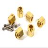 12mm Hex Wheel (6) Hub Brass 13mm Thick for Traxxas TRX-6 Scale & Trail Crawler view 1