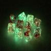Chessex d10 Dice Set: Nebula Luminary - Red w/Silver (10) view 2