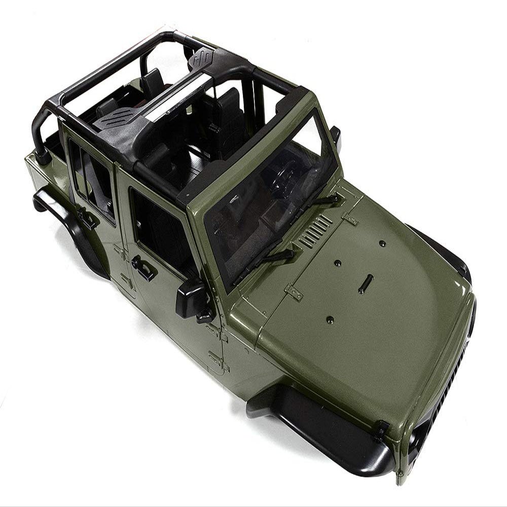 Integy Realistic JW10-C Hard Plastic Body Kit for 1/10 Crawler WB=313mm (Matte Green)