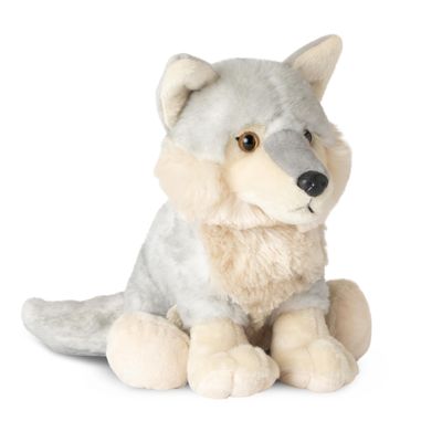 The Petting Zoo Wolf Stuffed Animal, Gifts for Kids, Wild Onez Zoo Animals, Grey Wolf Plush Toy 12 inches